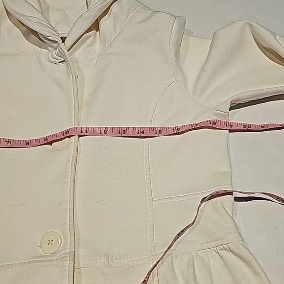 Prana cream color lightweight button front jacket size medium - Picture 7 of 7